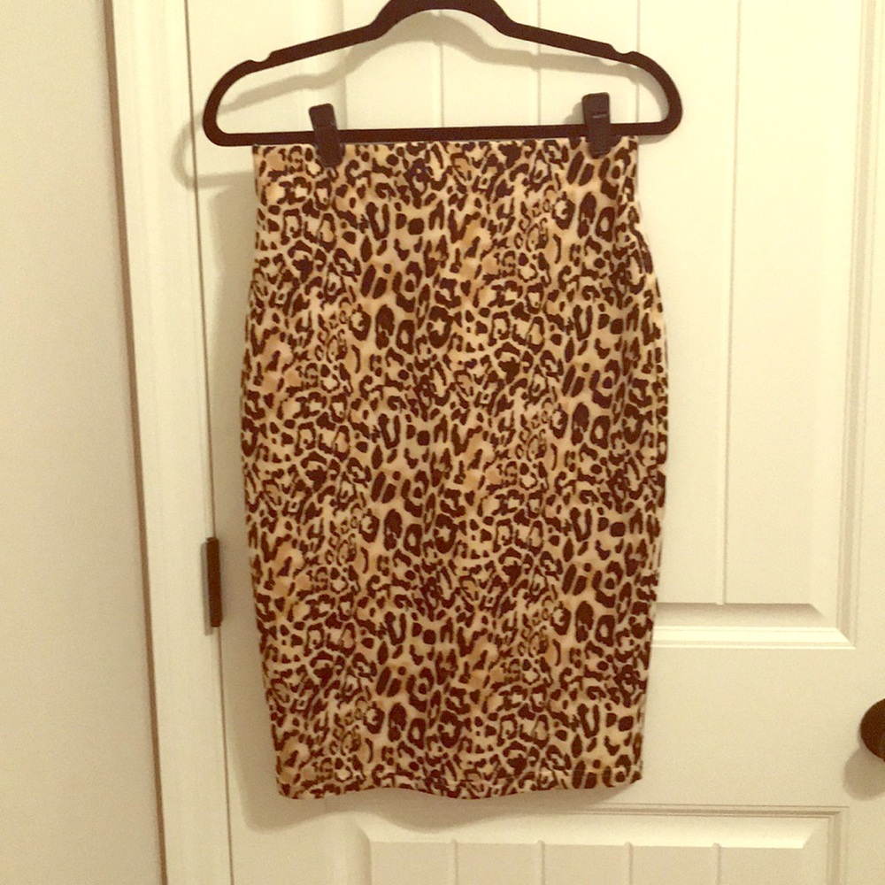 Animal Print Pencil Skirt